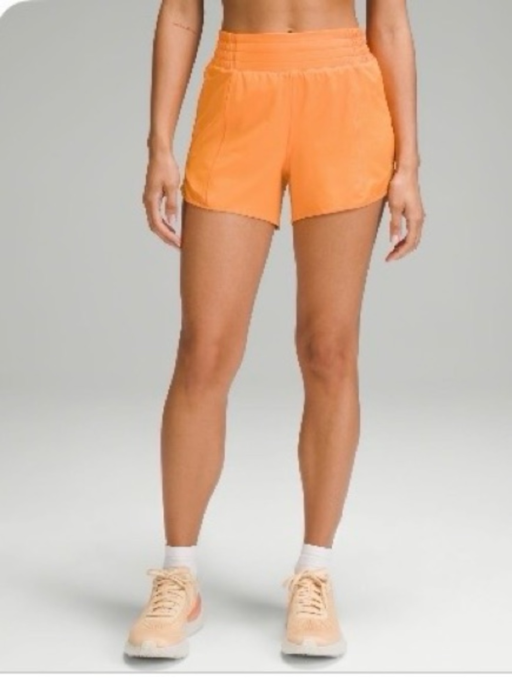 lululemon athletica Orange Running Shorts